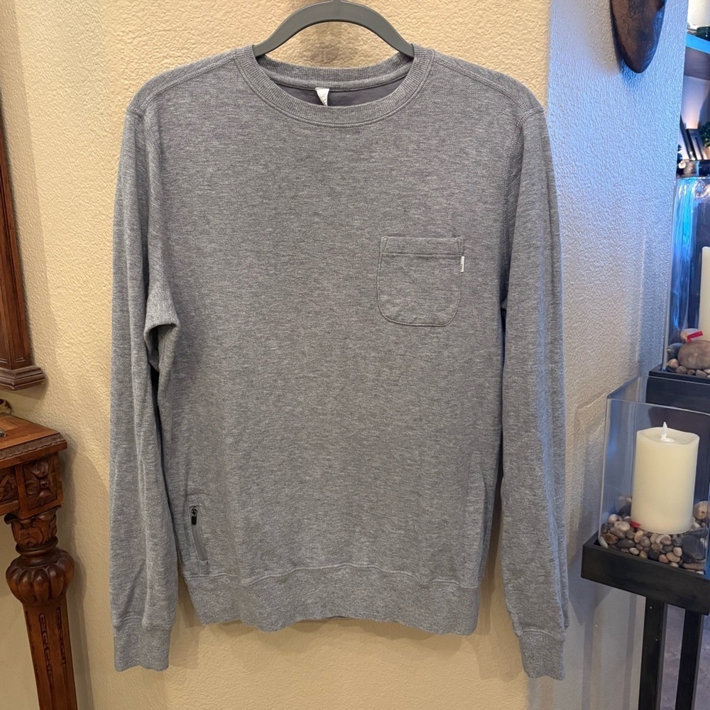 VUORI Men Gray Crewneck Sweatshirt Size Small
